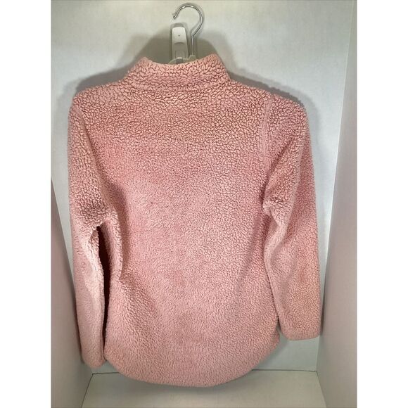 Charles River Pink Fluffy Pullover Has Pockets Long Sleeve 1/4 Zip Size XS - Picture 4 of 4